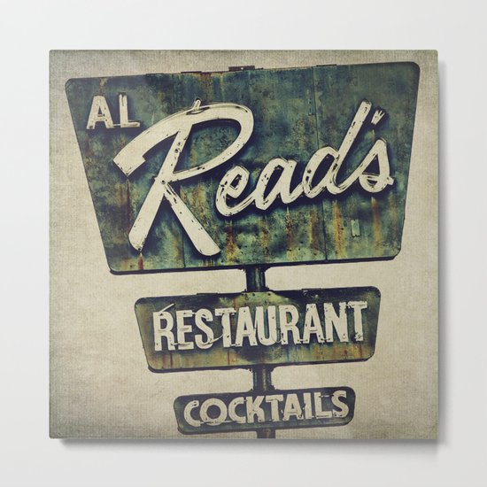 Al Read's Restaurant Vintage Sign Metal Print