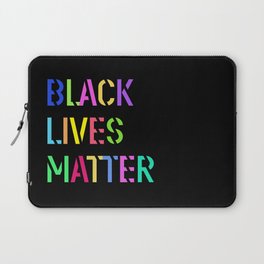 Black Lives Matter Colorful Stencil 1 Laptop Sleeve