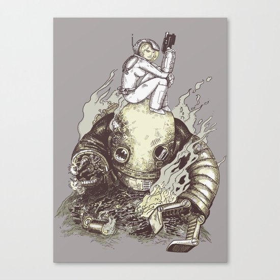 harder they fall Canvas Print