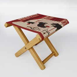 Federal Music Project Bridgeport - Retro Vintage Music Symphony Bears Folding Stool