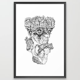 Triple Cordyceps Framed Art Print