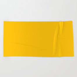 Naples Yellow Beach Towel