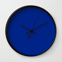 Resolution blue - solid color Wall Clock