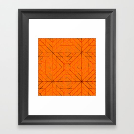 Geometric Lines Framed Art Print