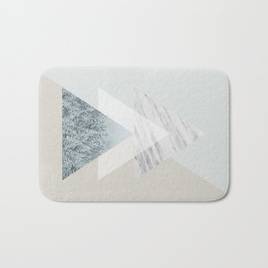 Snow into the forest Bath Mat