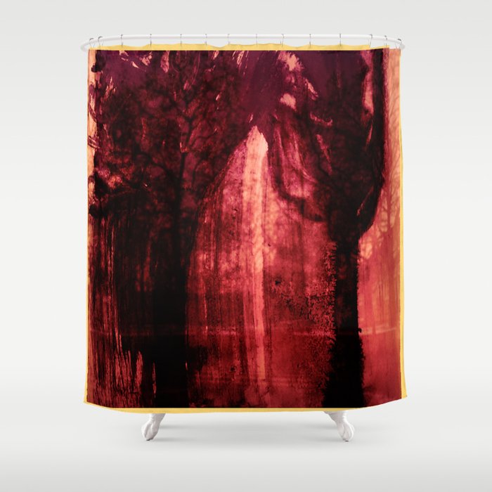 Trees in the city Shower Curtain