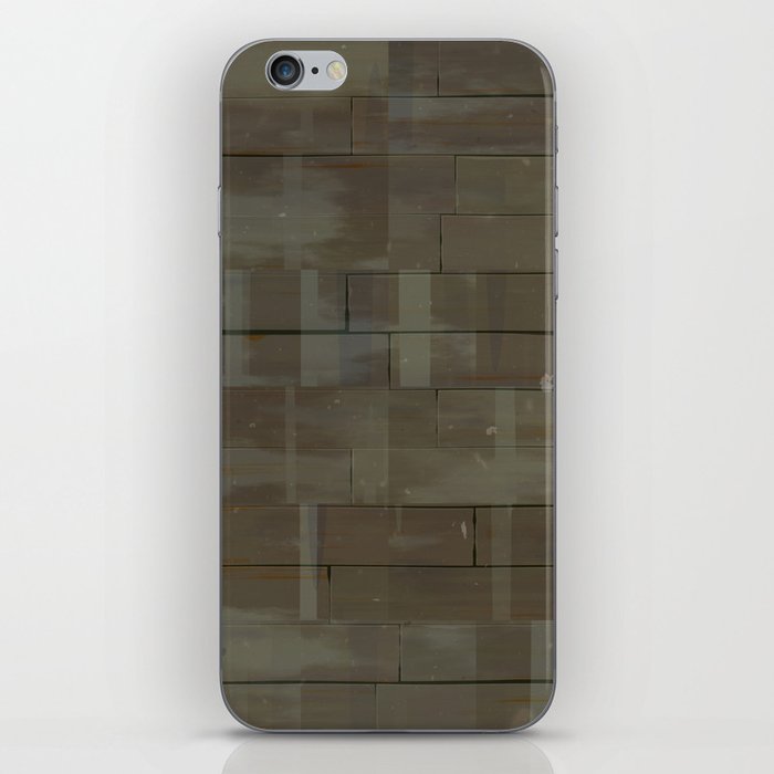 Abstract splashed old brick block iPhone Skin