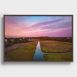 Sunset In Frisco Framed Canvas