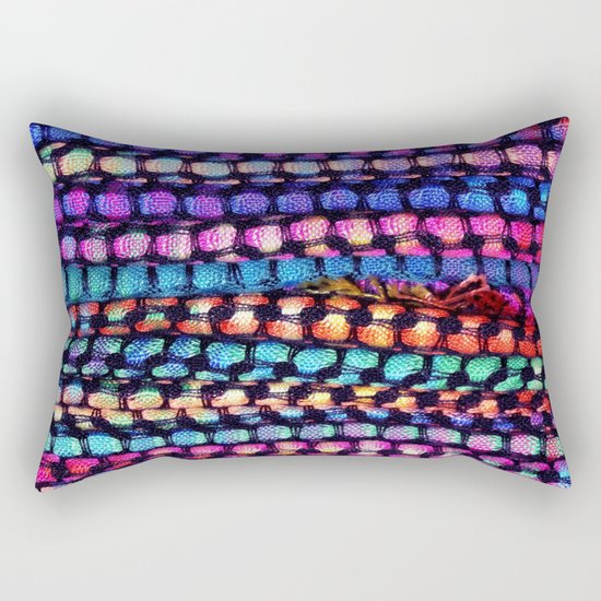 Colourful Layers - JUSTART ©, edited photography Rectangular Pillow