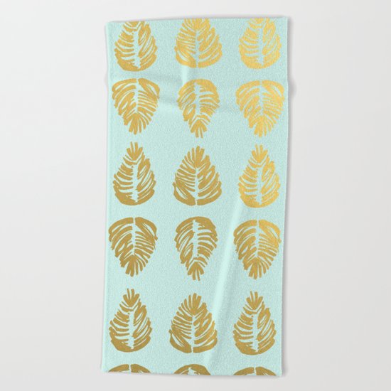 Gold Palms Deluxe Beach Towel
