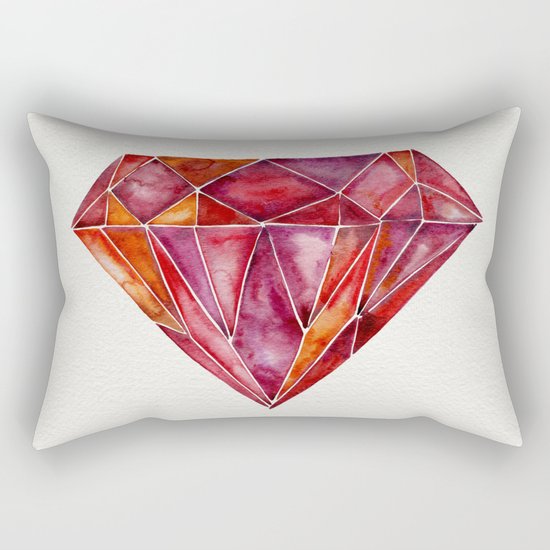 Million-Carat Ruby Rectangular Pillow