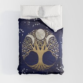 Triple Moon - Tree of life Ornament Comforter