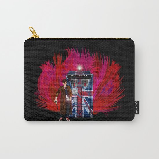 British Tardis with 10th Doctor who iPhone 4 4s 5 5c 6, pillow case, mugs and tshirt Carry-All Pouch
