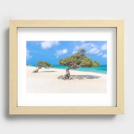 Caribbean Island, Eagle Beach, Aruba Recessed Framed Print