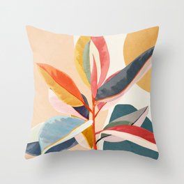 Colorful Branching Out 05 Throw Pillow
