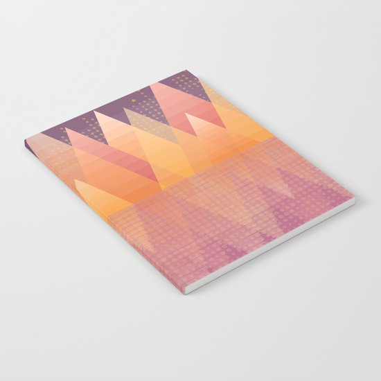 Geometric Lake Mountain III - Fall Notebook