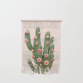 CACTUS AND ROSES Wall Hanging
