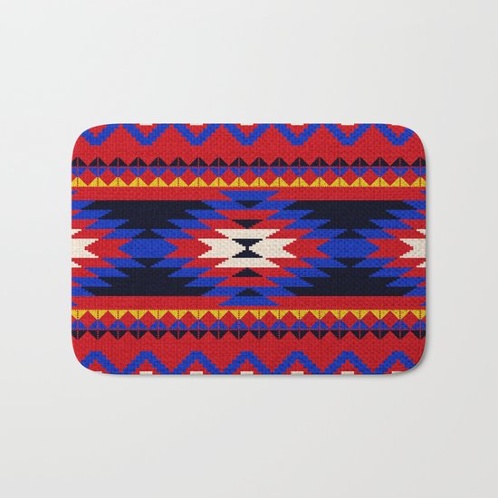 Aztec pattern Bath Mat