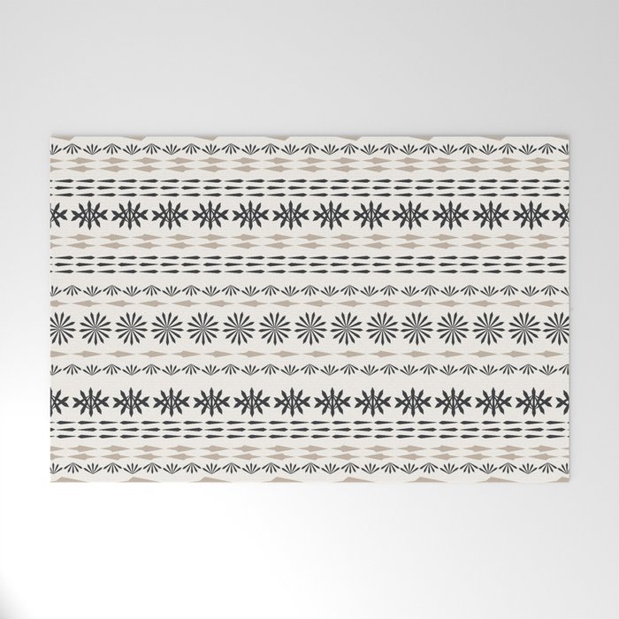 Nordic winter pattern Welcome Mat