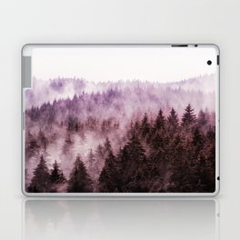 Why Don't We Disappear // Purple Fog Forest Home Laptop Skin