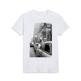 Llama Riding In Taxi Kids T Shirt