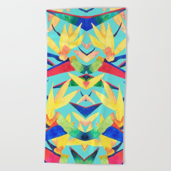 Summer Tropics Beach Towel