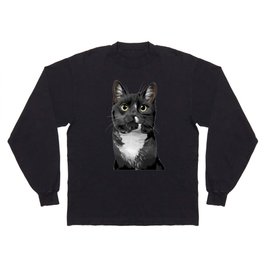 Tuxedo Cat Portrait Long Sleeve T-shirt