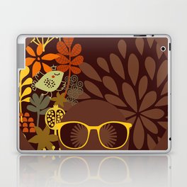Afro Diva : Sophisticated Lady Retro Brown Laptop Skin