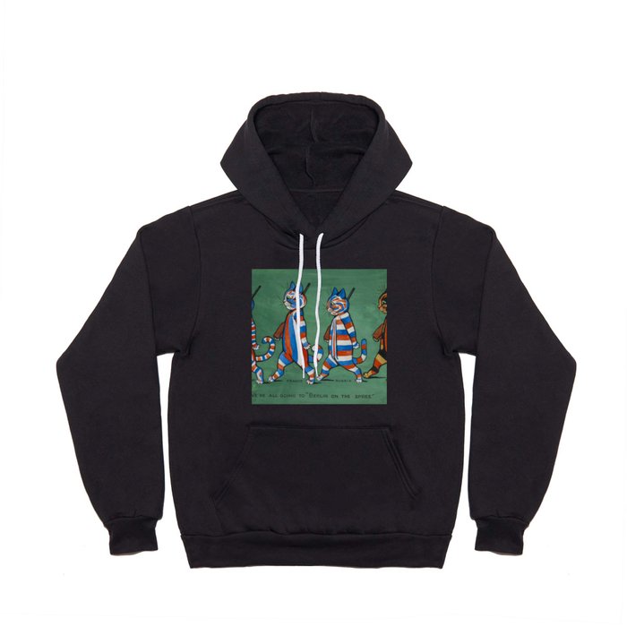 Louis Wain Were All Going To Berlin On The Spree  Hoody