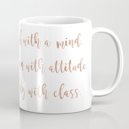 A girl, a woman and a lady - rose gold Mug
