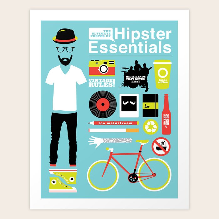 Hipster Essentials Art Print by Viet Huynh Society6