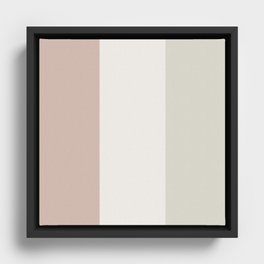 Natural colors pattern palette Framed Canvas