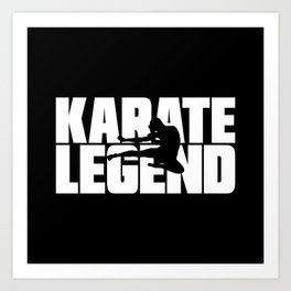 Karate Legend Art Print