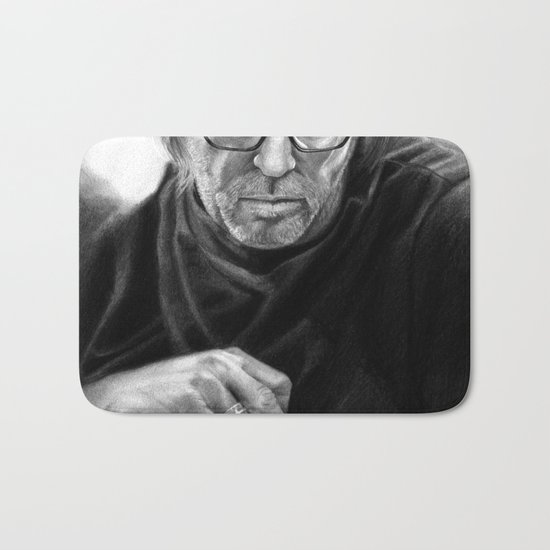 Eric Clapton PENCIL DRAWING Bath Mat