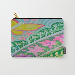 Yellow Butterfly Carry-All Pouch