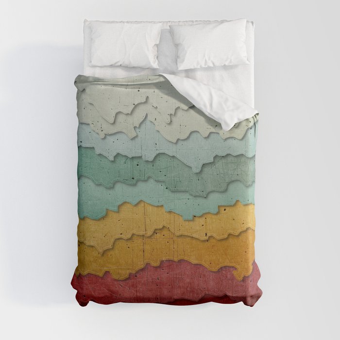 layers of scars Duvet Cover