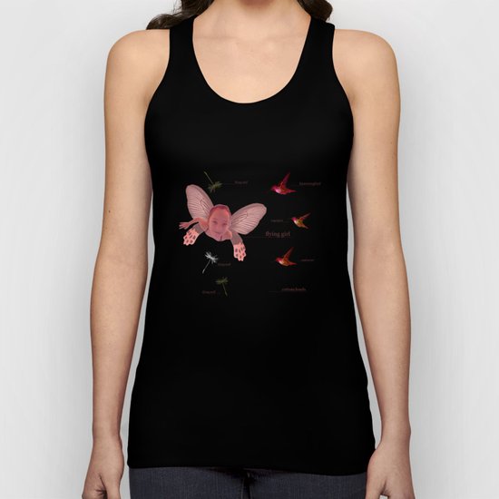 flying girl Unisex Tank Top