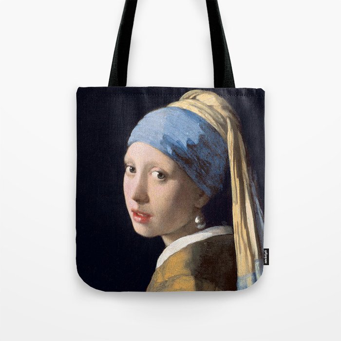 Girl with a Pearl Earring. Vermeer. Tote Bag