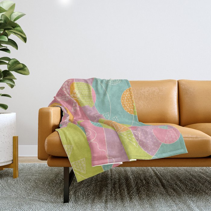 Abstract Pattern - Candyland Throw Blanket