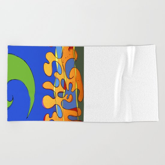 OCEAN Wave SHOWER CURTAIN #B Beach Towel