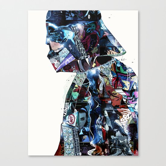 retro vader Canvas Print
