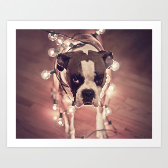 Will work for treats Art Print