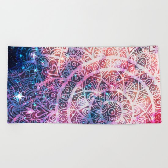 Space mandala 5 Beach Towel