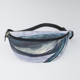Whale Abstract Watercolor Fanny Pack