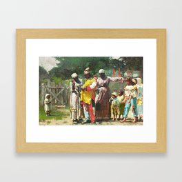 On The Way To Carnival Framed Art Print