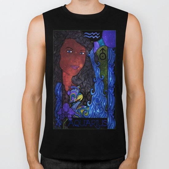 Aquarius Biker Tank
