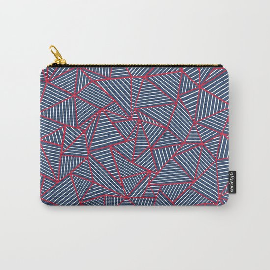 Ab Out Navy Red Carry-All Pouch