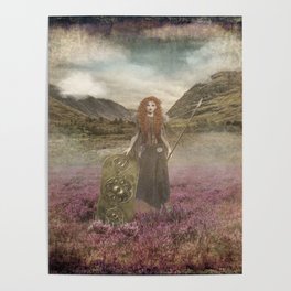 Boudica Queen of Iceni Tribe Poster