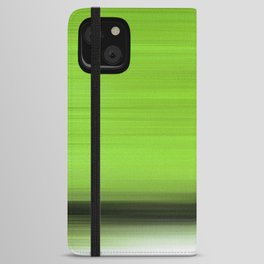 Green Rising - Bright Colorful Minimalist Abstract Art iPhone Wallet Case