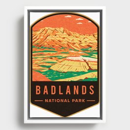 Badlands National Park Framed Canvas
